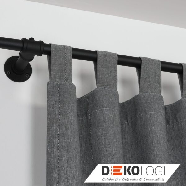 Wandträger Industrial Home für Ø 25 mm – Schwarz
