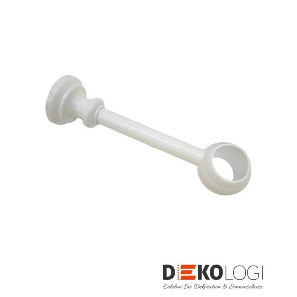 Wandträger Korfu geschlossen für Ø 28 mm – Weiß