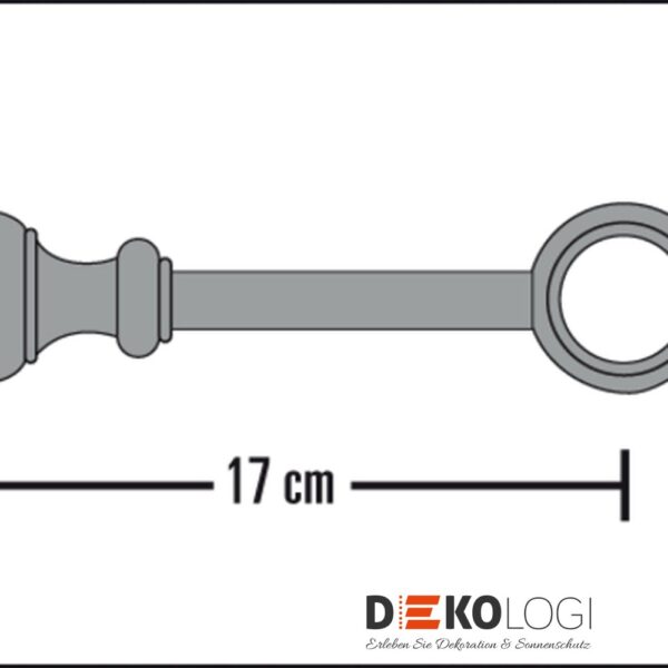Wandträger Korfu geschlossen für Ø 28 mm – Weiß