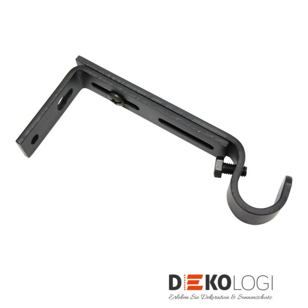 Wandträger Memphis ausziehbar für Ø 16 mm – Schwarz-Matt