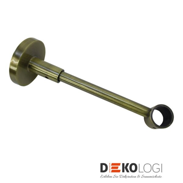 Wandträger Memphis geschlossen für Ø 16 mm – Messing-Antik