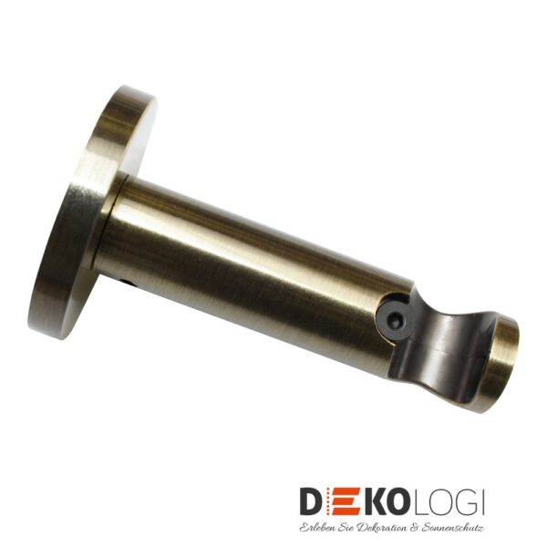 Wandträger Memphis offen für Ø 16 mm – Messing-Antik