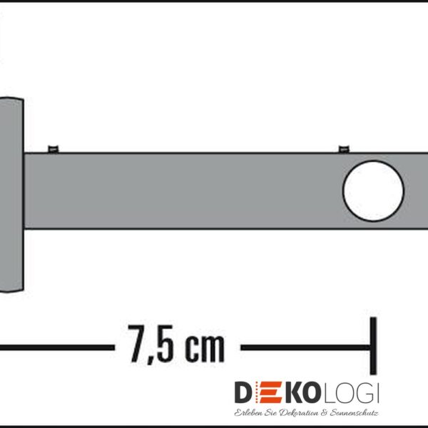 Wandträger New York geschlossen für Ø 12 mm – Edelstahl