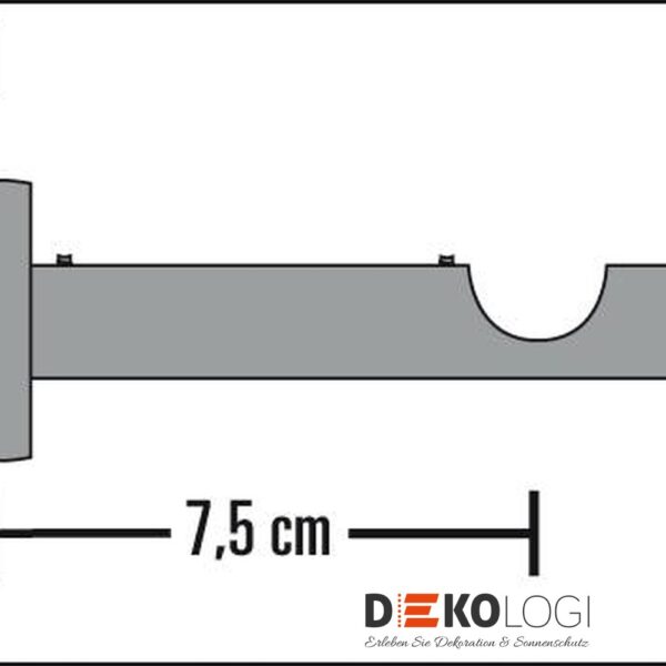 Wandträger New York offen für Ø 12 mm – Edelstahl