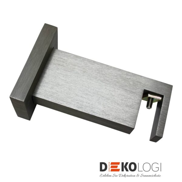 Wandträger Slim für Luxor rechteckig – Silber