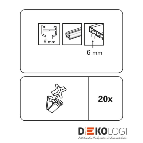 X-Gleiter mit Klammer – Weiß