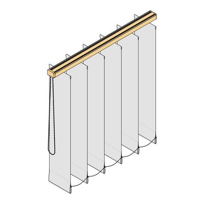 Lamellenvorhang mit Monokette