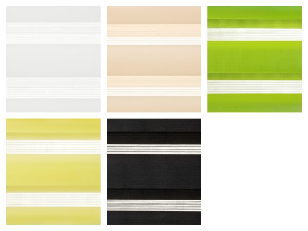 Farben des Doppelrollos Klemmfix