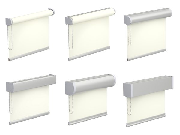 Leinwand-Rollo als Basis, mit Trägerprofil und mit runder oder eckiger Kassette
