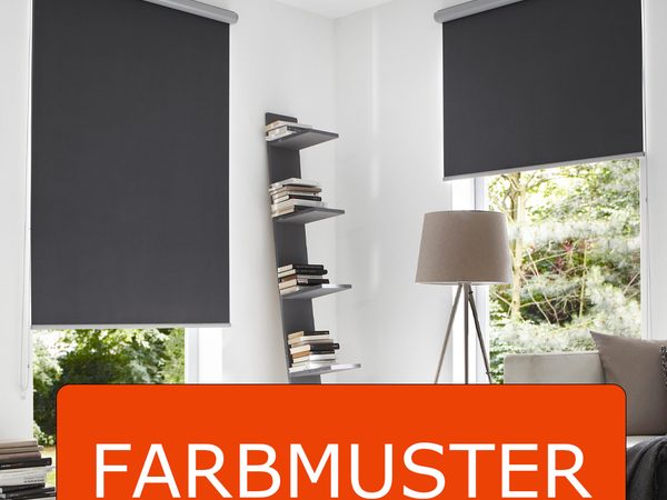 Stoffmuster für Rollos am Fenster vergleichen