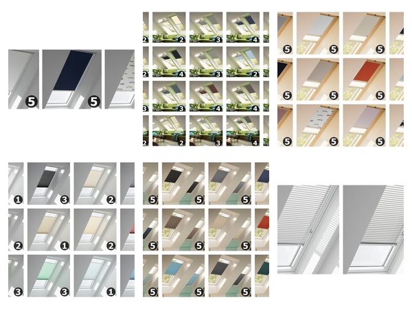 Velux Stoffmuster für Verdunkelungsrollo, Sichtschutzrollo, Plissee und Jalousie