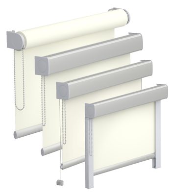 L-Rollo als Basis, mit Trägerprofil und mit Kassette