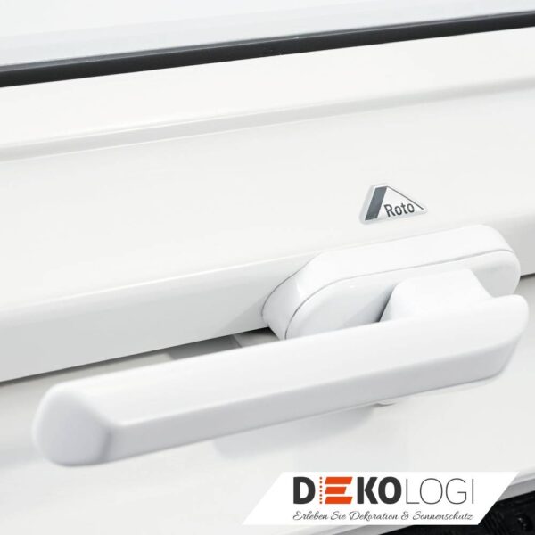 Roto Fenstergriff R4/R7 in Weiß am Kunststofffenster
