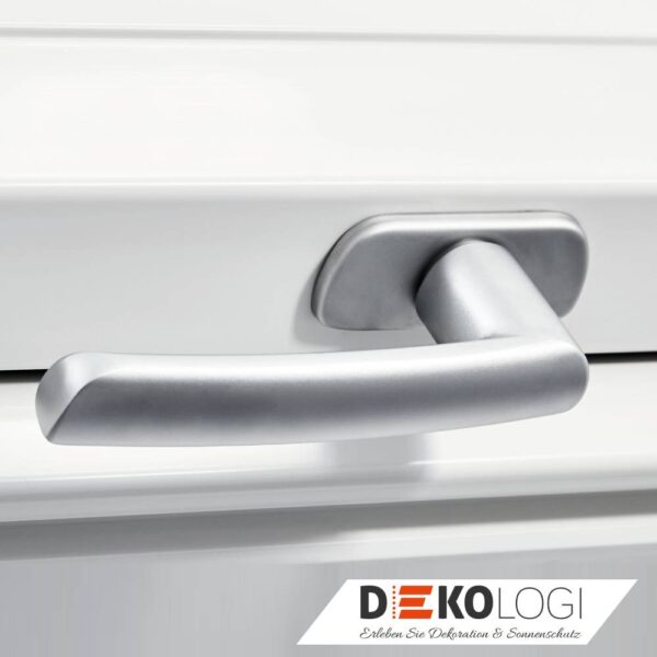 Roto Fenstergriff für Designo R6/R8 in Kunststoff, Edelstahl-Optik