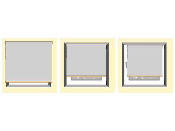Montage an der Wand, an der Decke und mit Klemmträgern