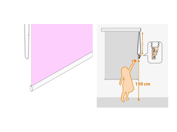 Profilfarbe und Kinderschutz mit Wandclip