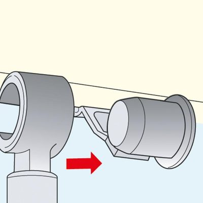 VELUX Adapter ZOZ 040 für Sichtschutz-Rollos mit Haltekrallen