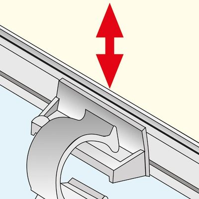 VELUX Adapter ZOZ 085 an der Griffleiste eines Rollos