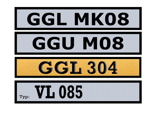 Beispiele für VELUX Fenstertypen: GGL MK08, GGU M08, GGL 304, VL 085
