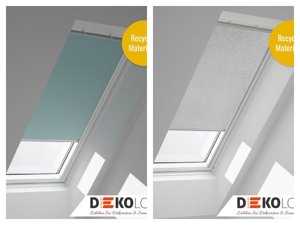 VELUX Nature Collection als Verdunkelungsrollo und als Sichtschutzrollo