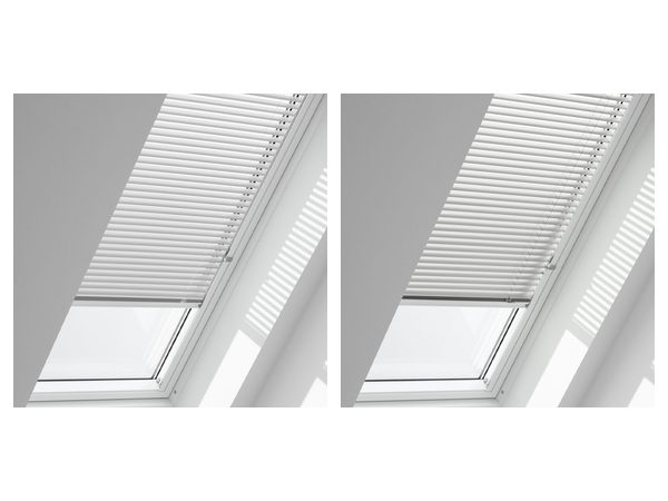 VELUX Jalousie PAL in Weiß und Silber gebürstet